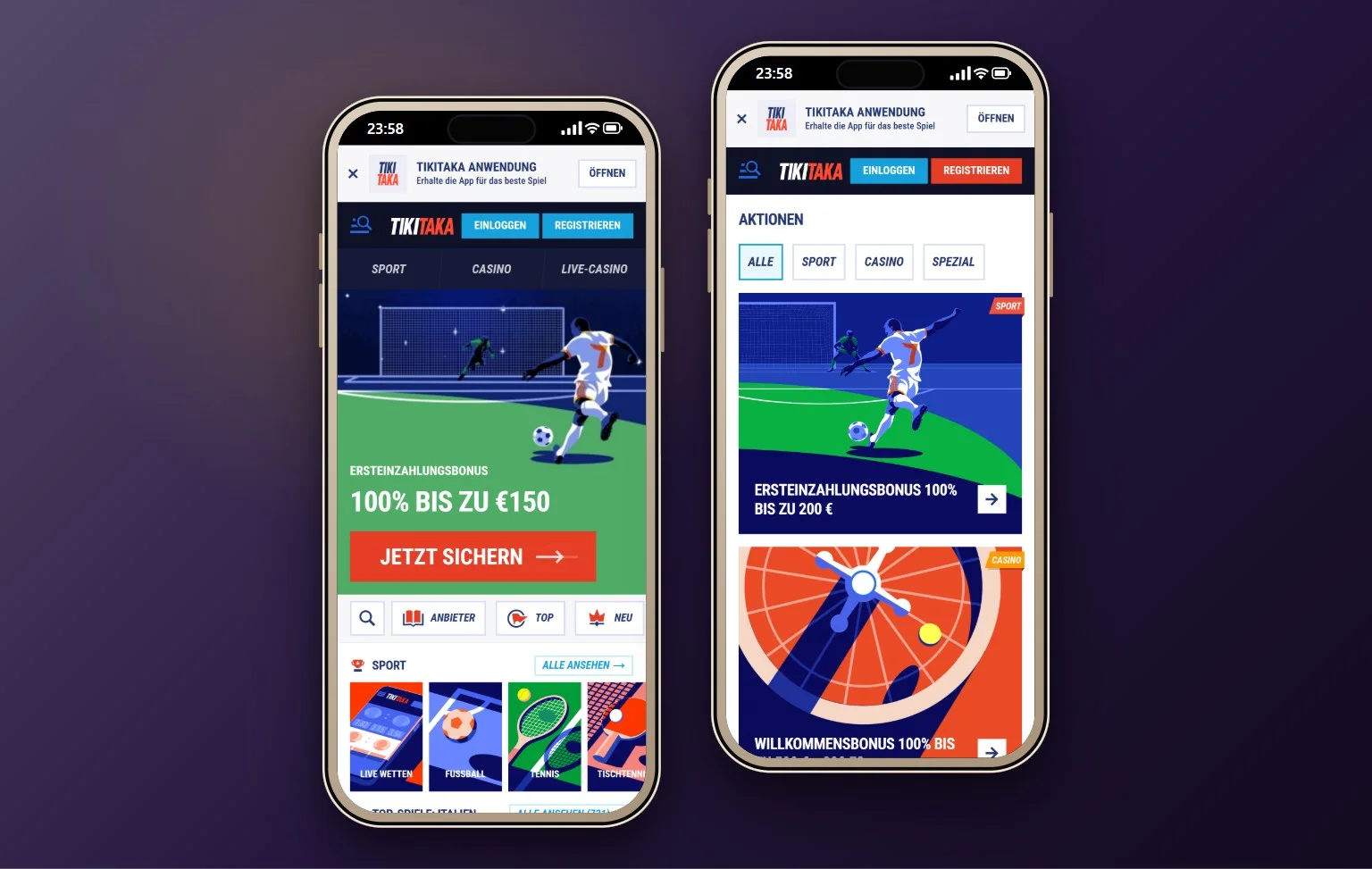 Casino Skrill: die Startseite des Casinos TikiTaka