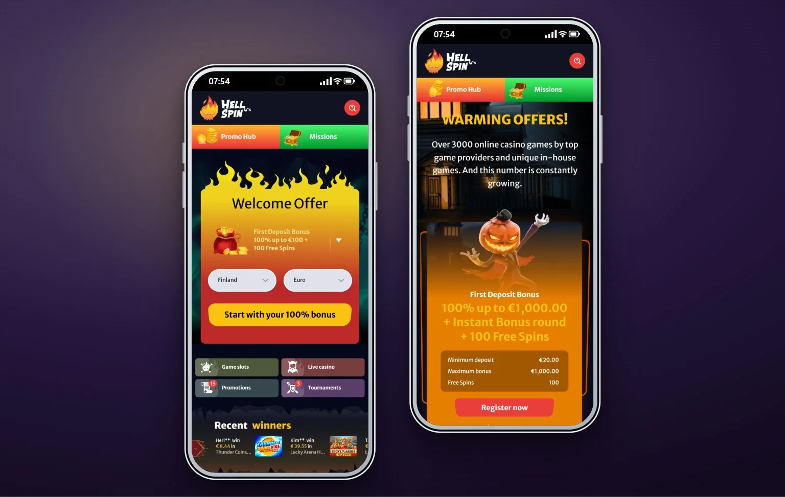 skrill casinot: kasinon HellSpin etusivu