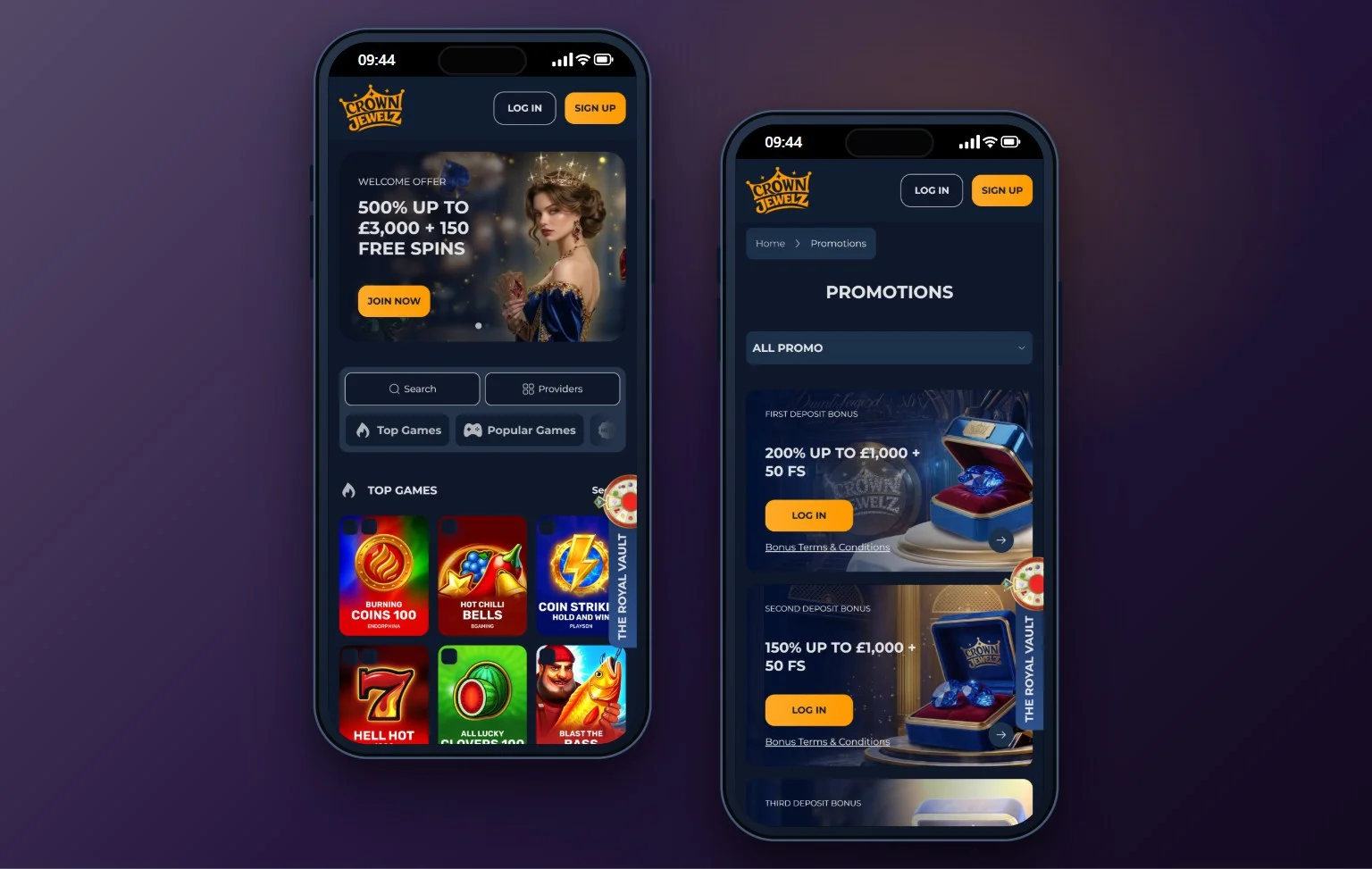 skrill casinos: the CrownJewelz casino lobby