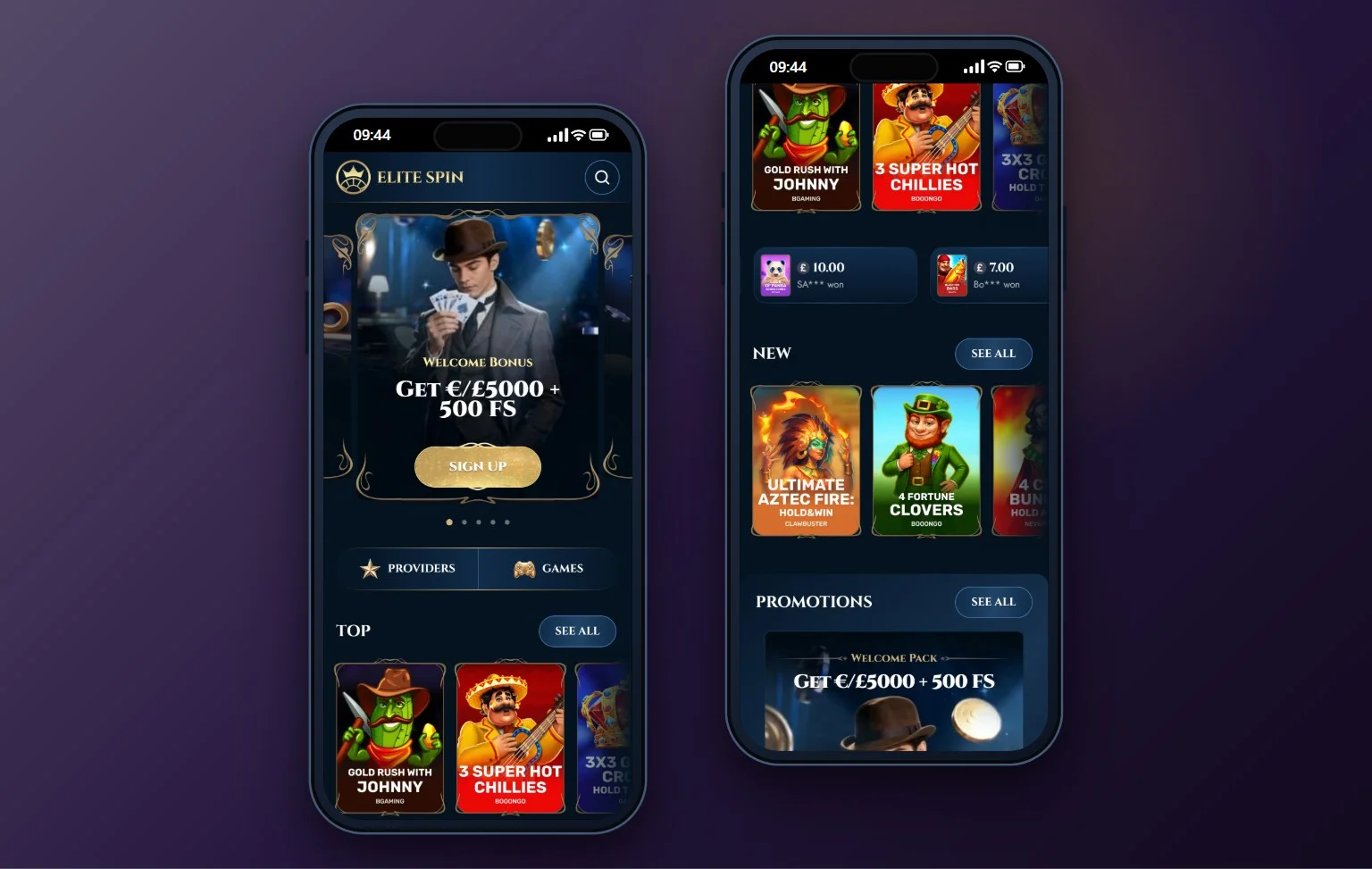 skrill casino sites: the EliteSpin casino lobby